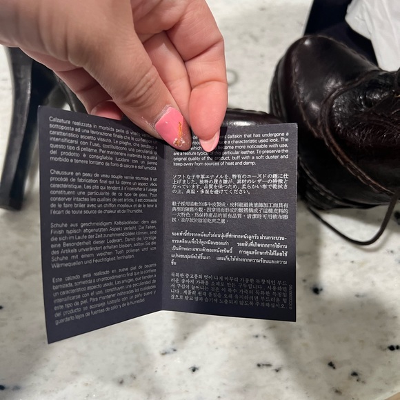 Cow Hide Oxford Prada Vintage Booties-Platform - Picture 5 of 6